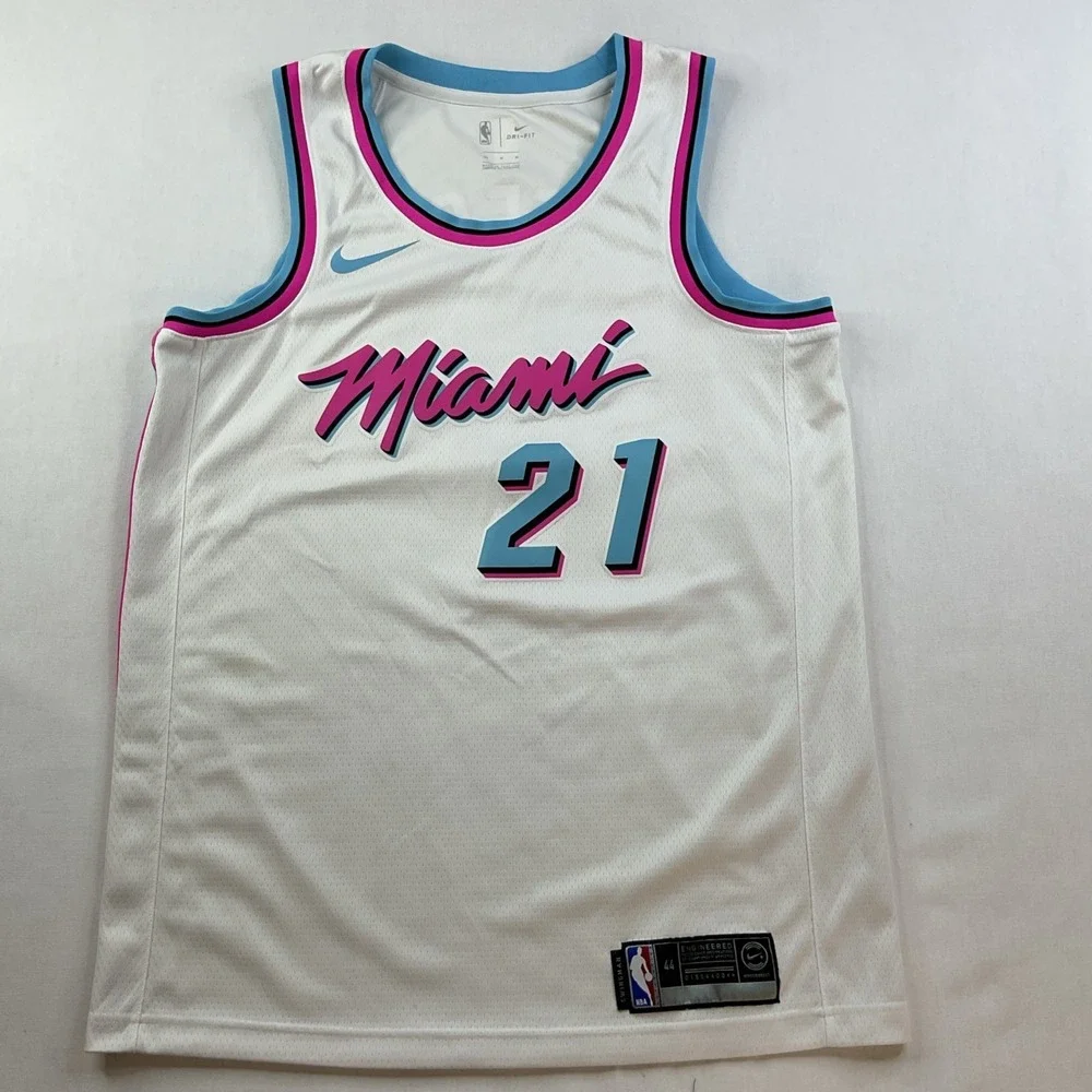 Nike Miami Heat Hassan Whiteside Vice Jersey Swingman NBA Basketball Men Sz 44 M